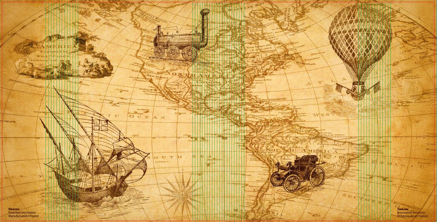 Protège-Livre Carte du monde ancien (avec aimants) en précommande