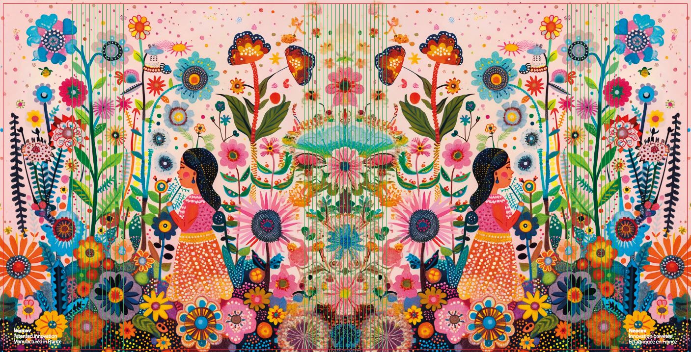 Protège-Livre Fillette aux fleurs (avec aimants) en précommande